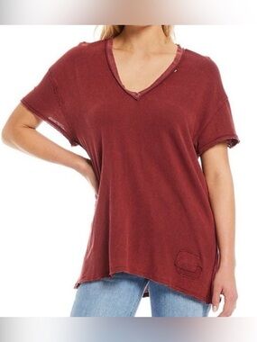 We The Free Maroon Relaxed Joni T-Shirt